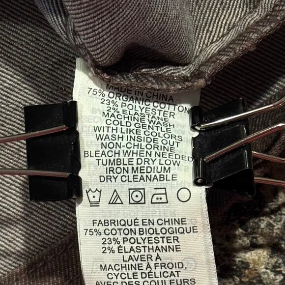 Prana Denim Skirt Kara Organic Y2K Cottage Academia 90s Grunge Button Brown 2 - Picture 3 of 5